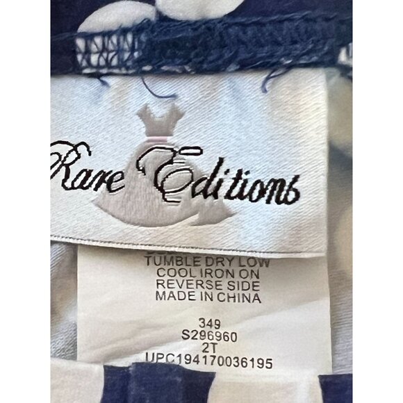 Rare Editions Americana Pineapple Capri Set 2T Red White & Blue Outfit For Girls - Picture 12 of 12